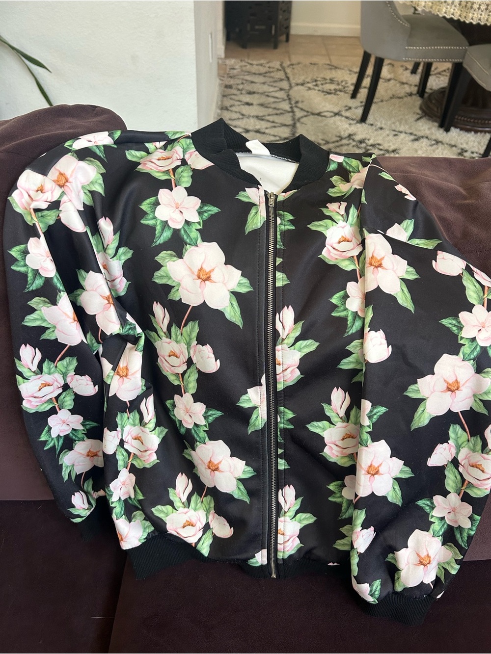 Floral Bomber Jacket for girls